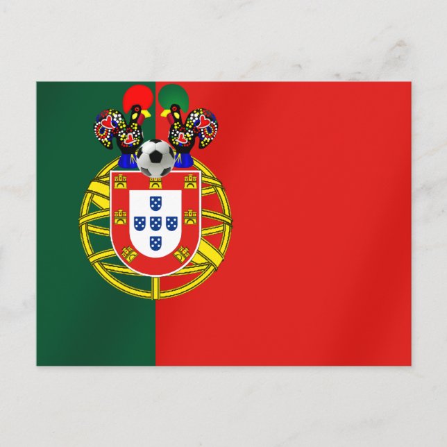 Cartão Postal Bandeira Portuguesa Clássicas por Fás de Portugal (Frente)