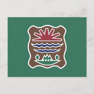 Cartão Postal Bandeira Tribal da Nação Abenaki Ocidental