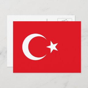 Cartão Postal Bandeira Turca, Bandeira da Turquia
