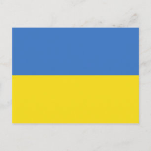 Cartão Postal bandeira ukraine