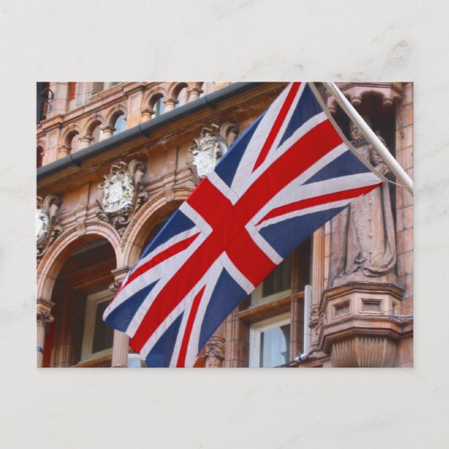 Cartão Postal bandeira union jack (Frente)