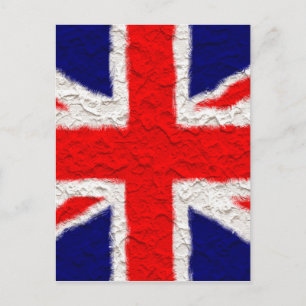Cartão Postal bandeira union jack nacional país
