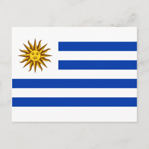 Cartão Postal Bandeira Uruguaia (Uruguai)