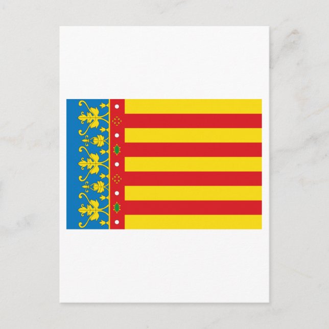 Cartão Postal Bandeira Valencia (Frente)
