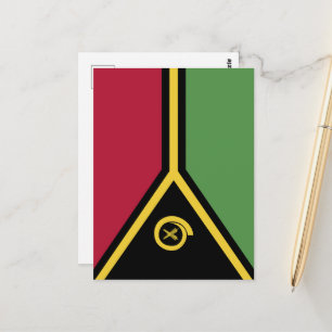 Cartão Postal Bandeira Vanuatu