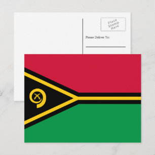 Cartão Postal Bandeira Vanuatuana, Bandeira de Vanuatu