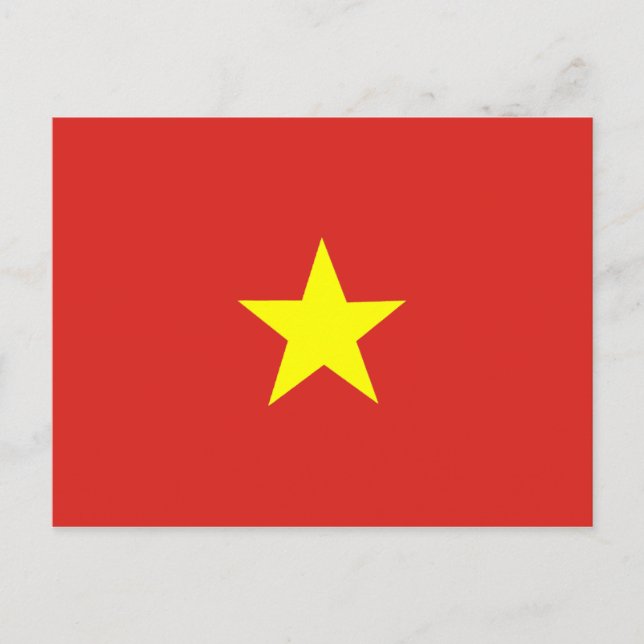 Cartão Postal Bandeira Vietnamita (Frente)