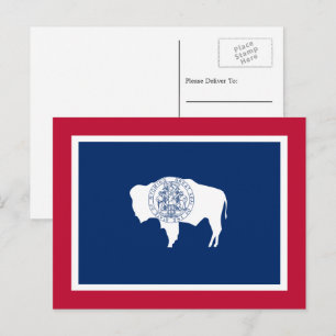 Cartão Postal Bandeira Wyomingite, Bandeira de Wyoming