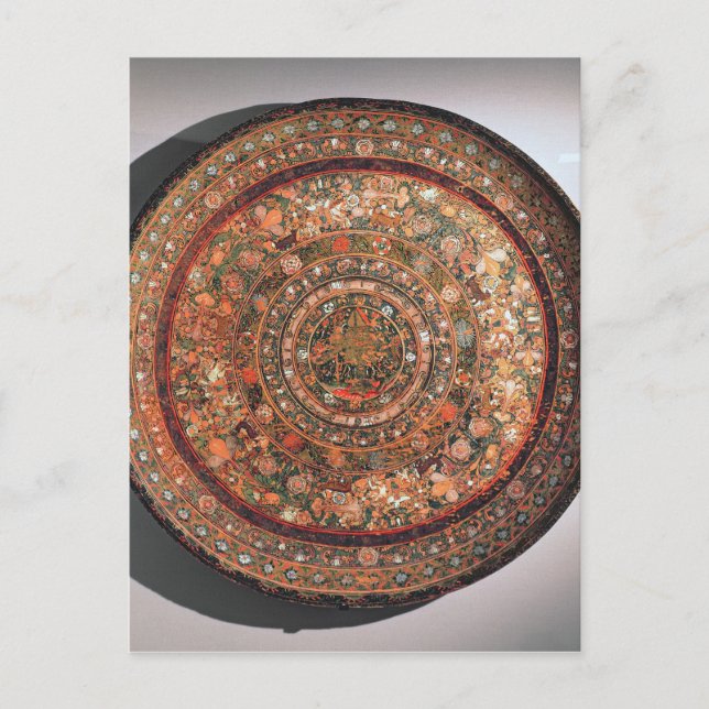 Cartão Postal Bandeja da tribo Michoacan (Frente)