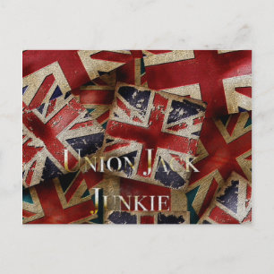Cartão Postal Bandeja da União Europeia com bandeira inglesa re