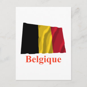 Cartão Postal Bandeja de acendimento na Bélgica com nome em fra