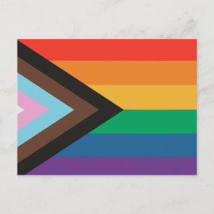 Cartão Postal Bandeja gay lgbt arco-íris
