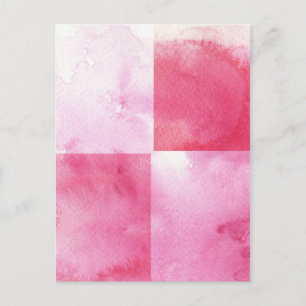 Cartão Postal Bandejas de aquarela de excelente para seu design