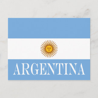 Cartão Postal Bandera de bandeira da Argentina