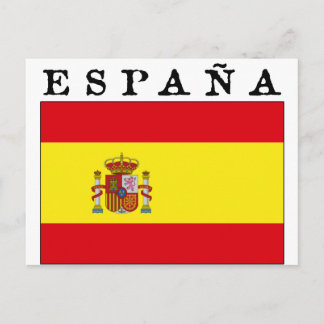 Cartão Postal Bandera Española