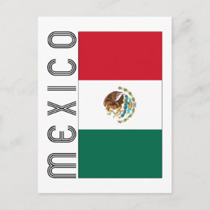 Cartão Postal Bandera Mejicana