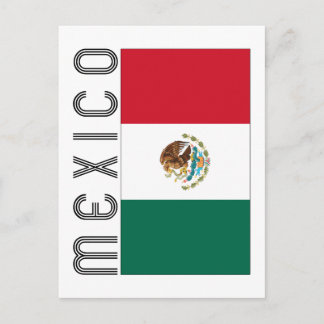 Cartão Postal Bandera Mejicana