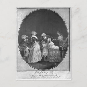 Cartão Postal Bando de flores ou comemorando a avó