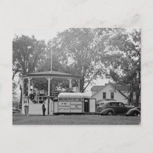 Cartão Postal Bandstand, Craftsbury, Vermont Vintage
