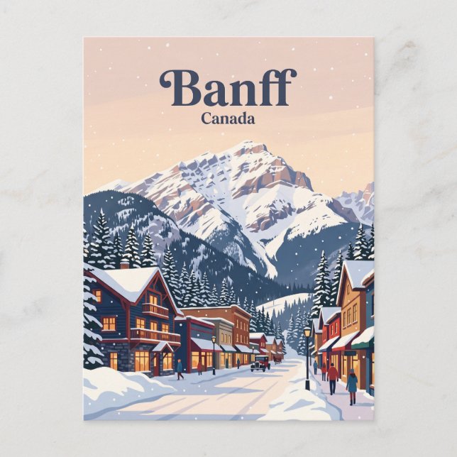 Cartão Postal Banff Alberta, Canadá (Frente)