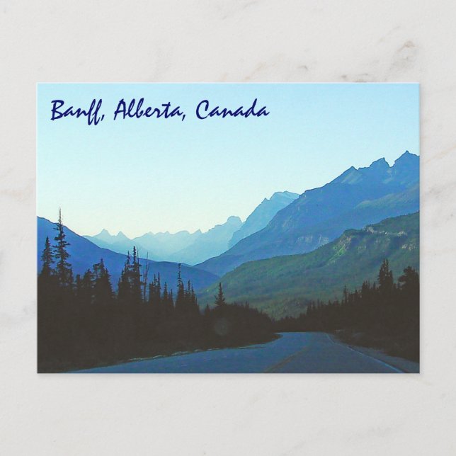 Cartão Postal Banff Jasper Blue (Frente)