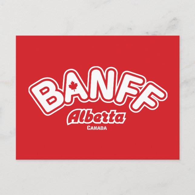 Cartão Postal Banff Leaf (Frente)