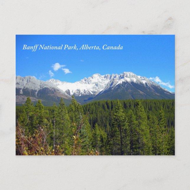 Cartão Postal Banff National Park Alberta Canada Rockies (Frente)