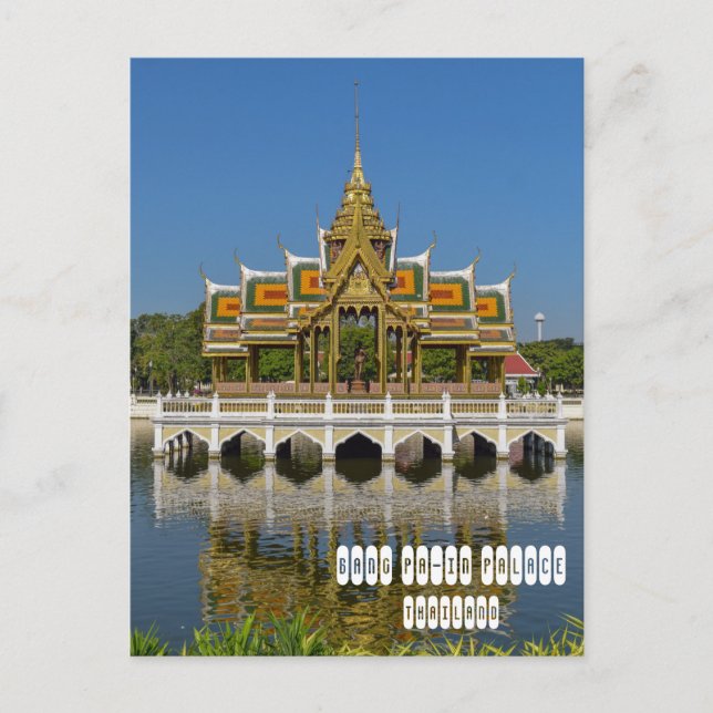 Cartão Postal Bang Pa-In Royal Palace (Frente)