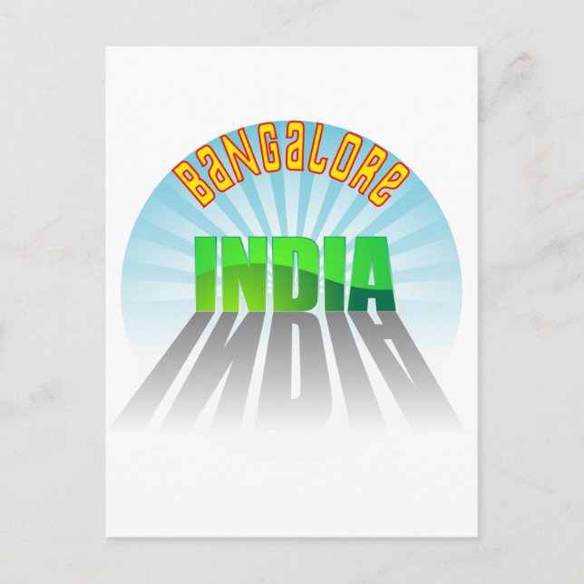 Cartão Postal Bangalore (Frente)