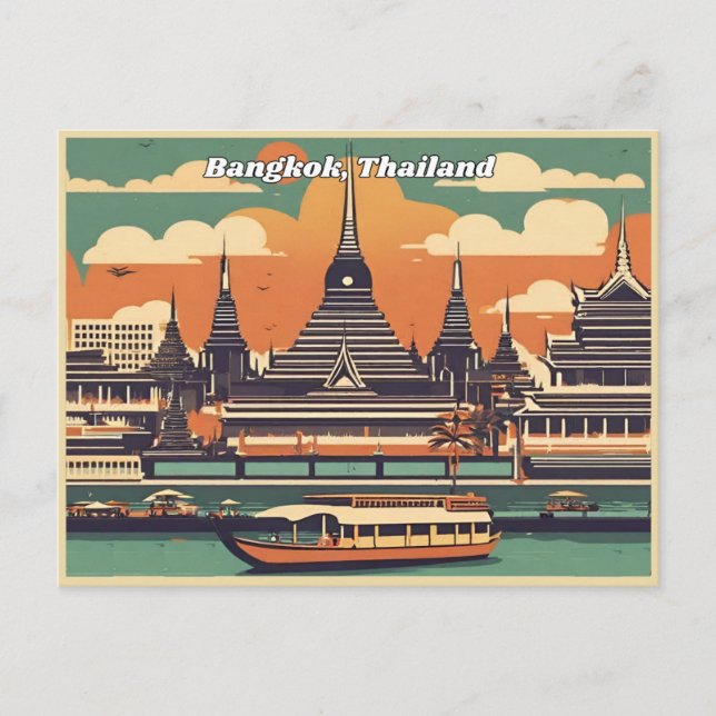 Cartão Postal Bangkok, Cartão-postal da Tailândia (Frente)