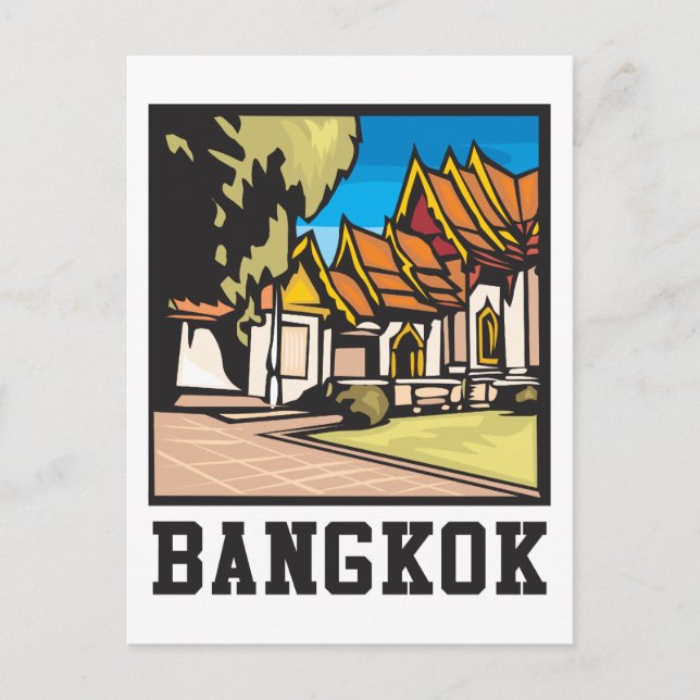 Cartão Postal Bangkok Tailândia (Frente)