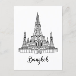 Cartão Postal Bangkok Tailândia Wat Arun 