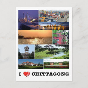 Cartão Postal Bangladesh - Chittagong - Eu Amo -