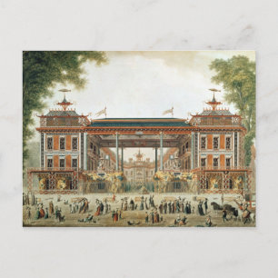 Cartão Postal Banheiras chinesas em Paris, criadas por Lenoir