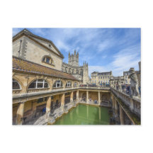 Banheiras romanas em Bath na Inglaterra