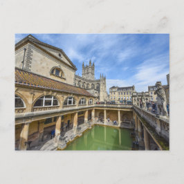 Cartão Postal Banheiras romanas em Bath na Inglaterra