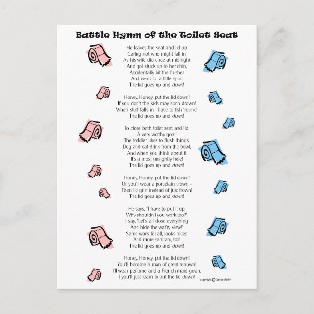 Cartão Postal Banheiro (Frente)