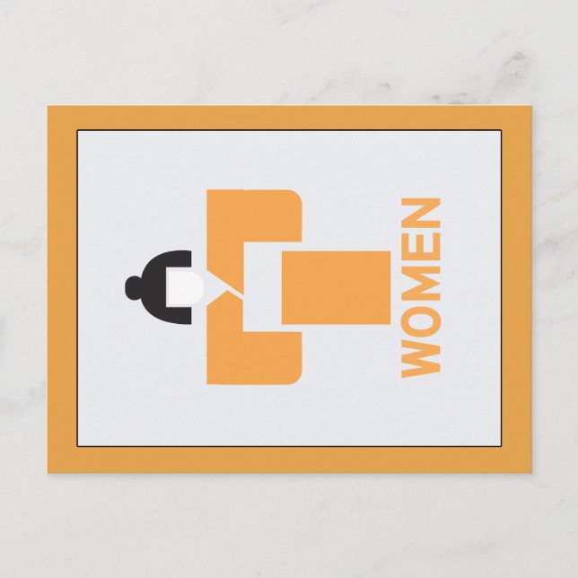 Cartão Postal Banheiro feminino, Sinal Japonês (Frente)