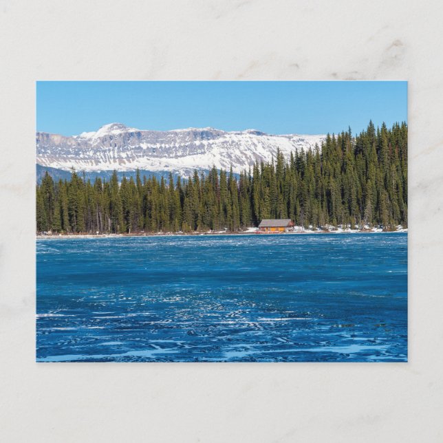 Cartão Postal Banheiro próximo ao lago Louise - Banff, Canadá (Frente)