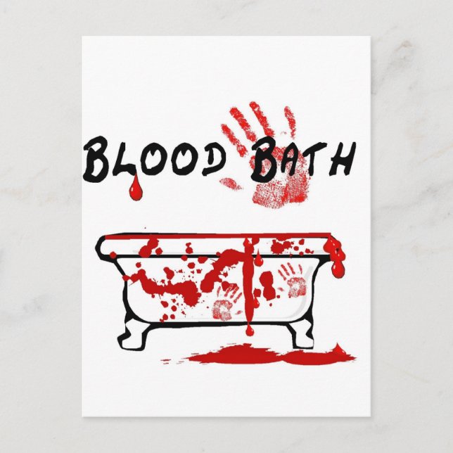 Cartão Postal Banho de sangue (Frente)