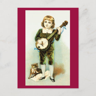 Cartão postal Banjo Boy