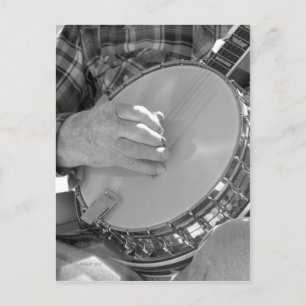 Cartão Postal Banjo Man