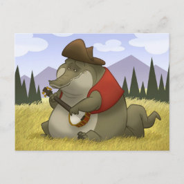 Cartão Postal Banjo-Strummin’ Gator Postcards