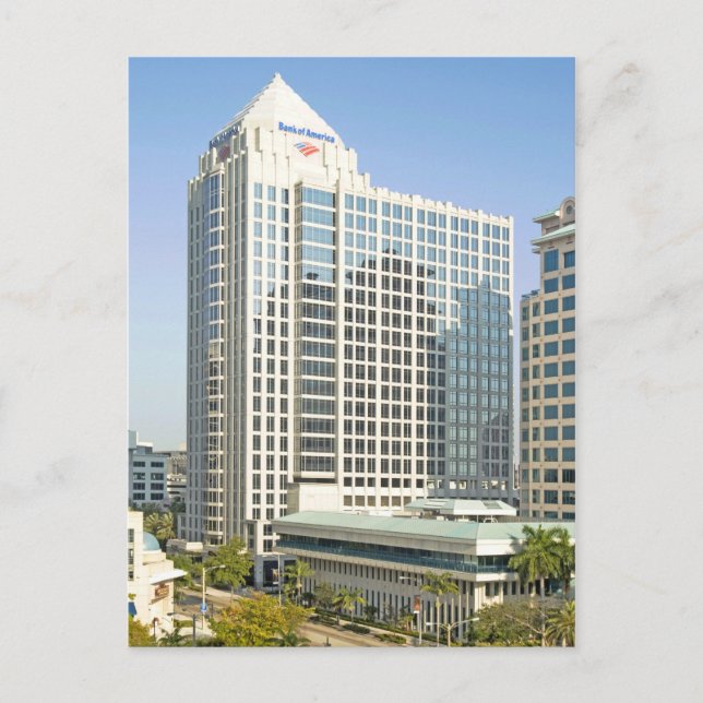 Cartão Postal Bank of America Plaza, Fort Lauderdale (Frente)