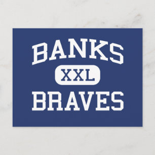 Cartão Postal Banks - Braves - Banks Segundo grau - Banks Oregon