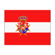 Banner branco vermelho Grão-Ducado da Toscana