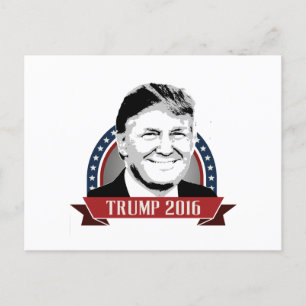 Cartão Postal Banner da campanha Trump 2016