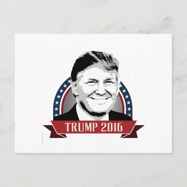 Cartão Postal Banner da campanha Trump 2016 (Frente)