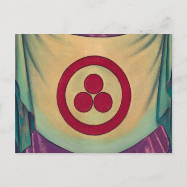 Cartão Postal Banner da Paz por Nicholas Roerich (Frente)
