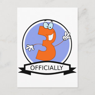 Cartão Postal Banner de Aniversário Oficialmente 3